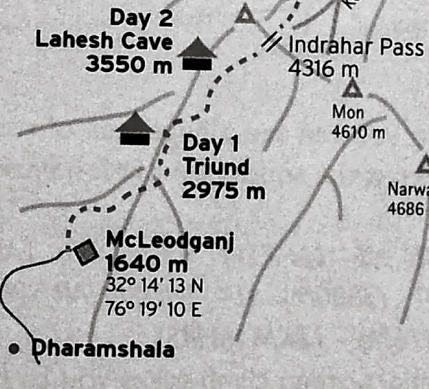 Triund-Trekking-Map